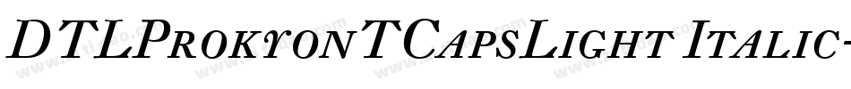 DTLProkyonTCapsLight Italic字体转换